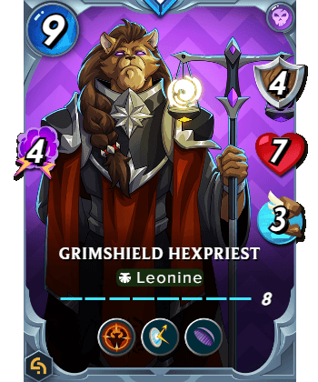  Grimshield Hexpriest      A powerfull death  magician