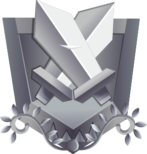 Silver league badge