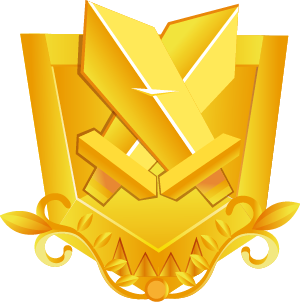 Gold league badge